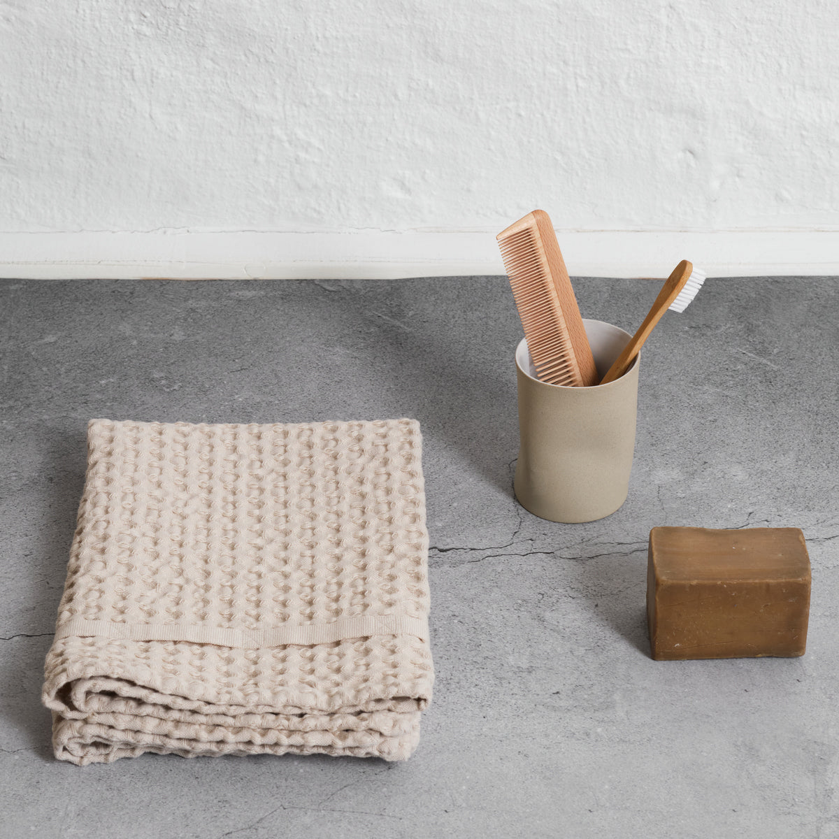 Asciugamano mani e viso big waffle cotone biologico - CASAGIN