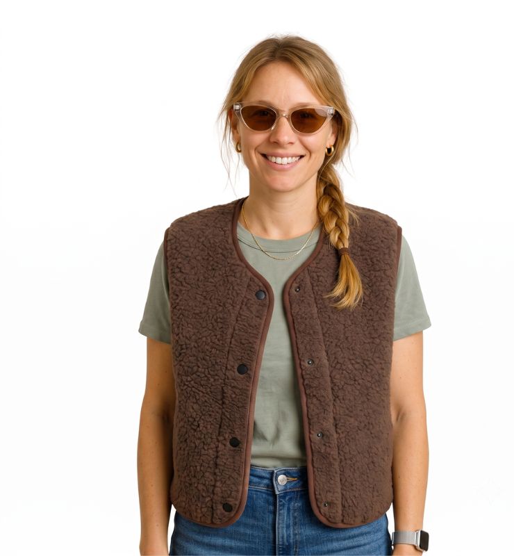 Gilet pile in lana naturale – Il Pile Naturale