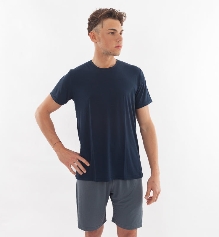 T-shirt Uomo in Fibra di Bamboo Girocollo