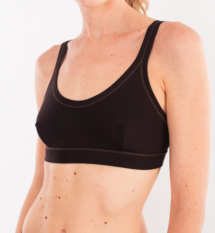 Bralette-BH aus Naturstoff