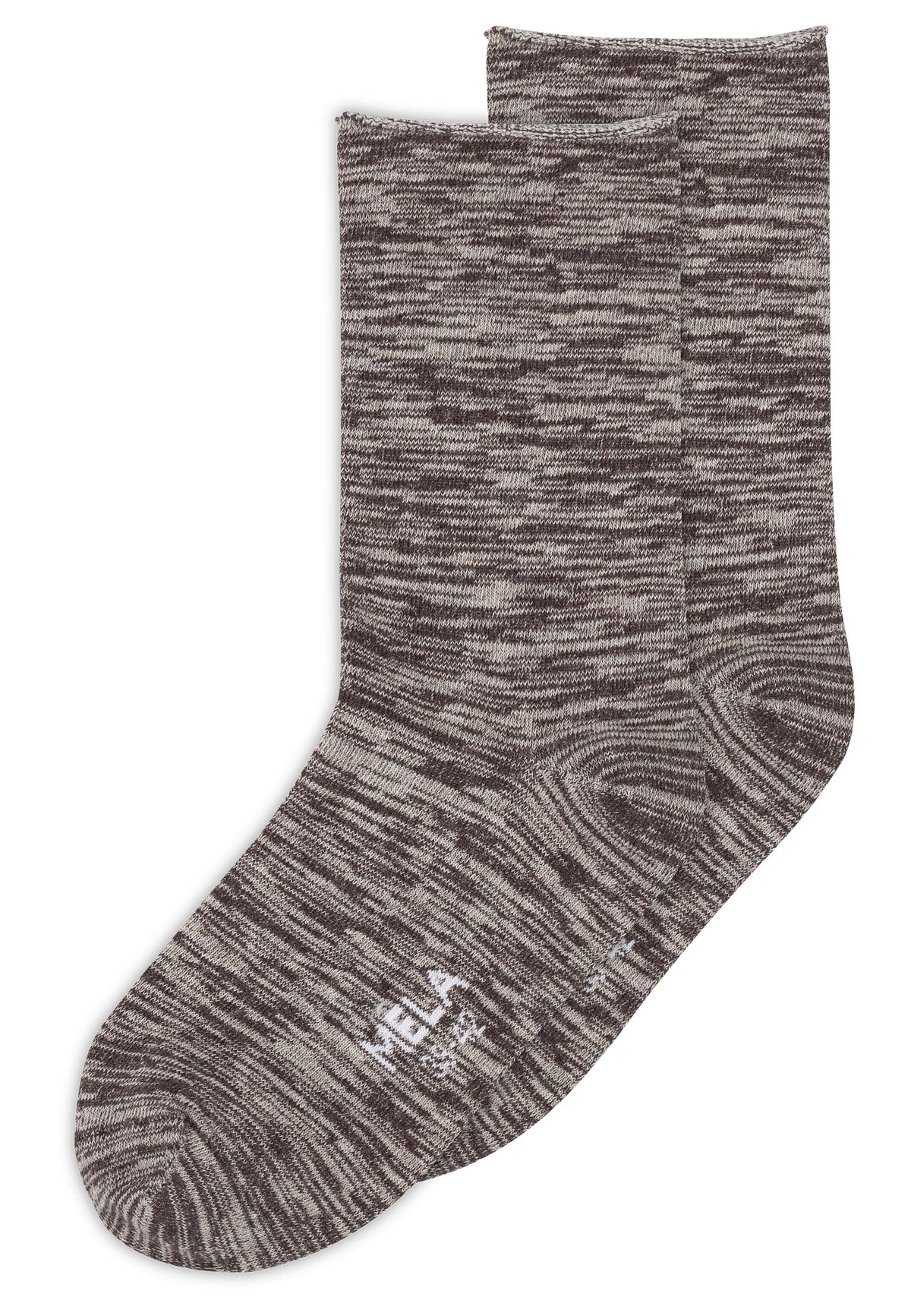 2-Pack Organic Fairtrade Cotton Roll-Top Socks