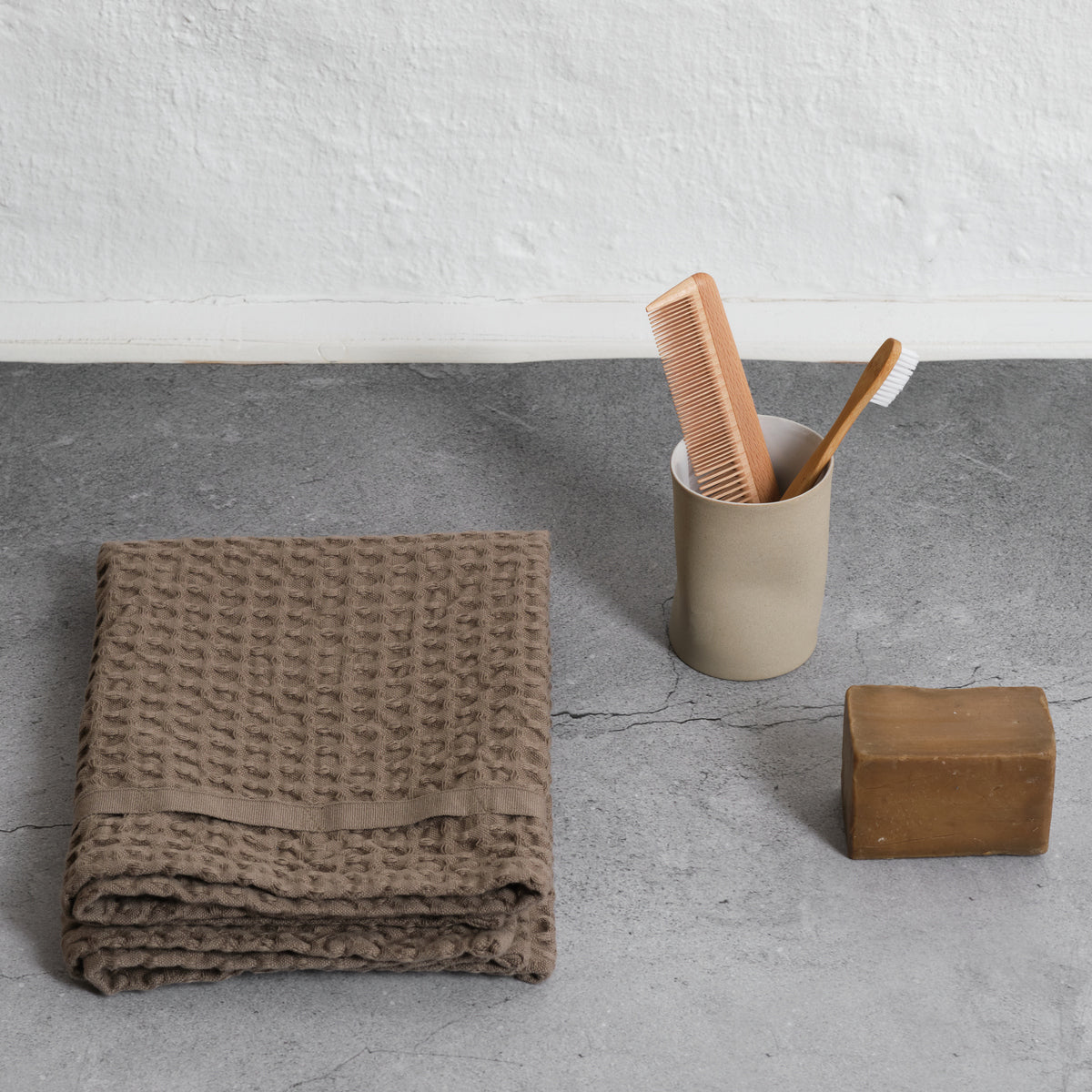 Asciugamano mani e viso big waffle cotone biologico - CASAGIN