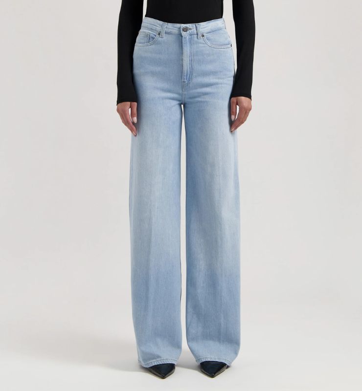 Jeans Donna vita alta extra morbidi  in Lino Cotone Bio e riciclato