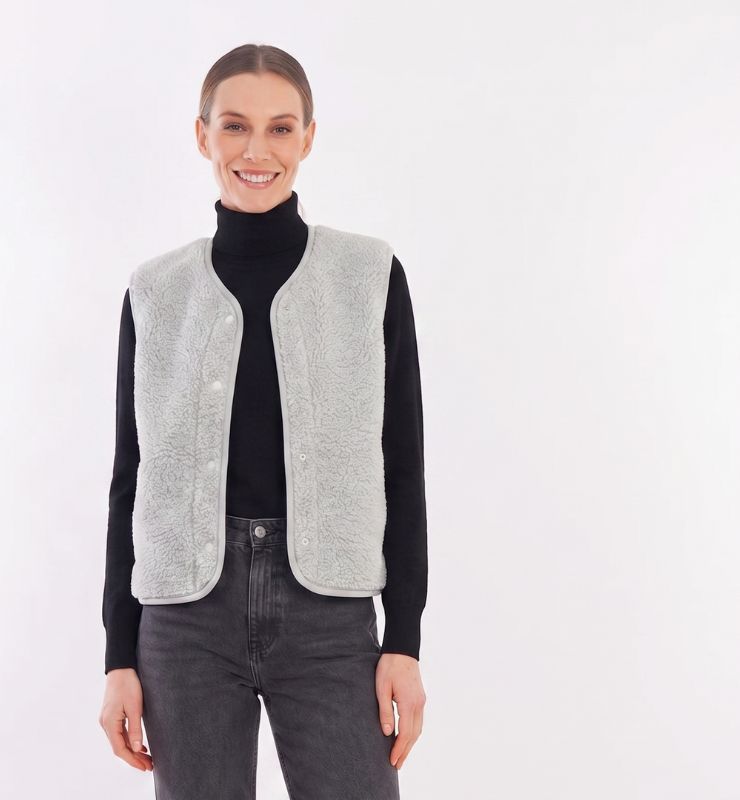 Gilet pile in lana naturale – Il Pile Naturale