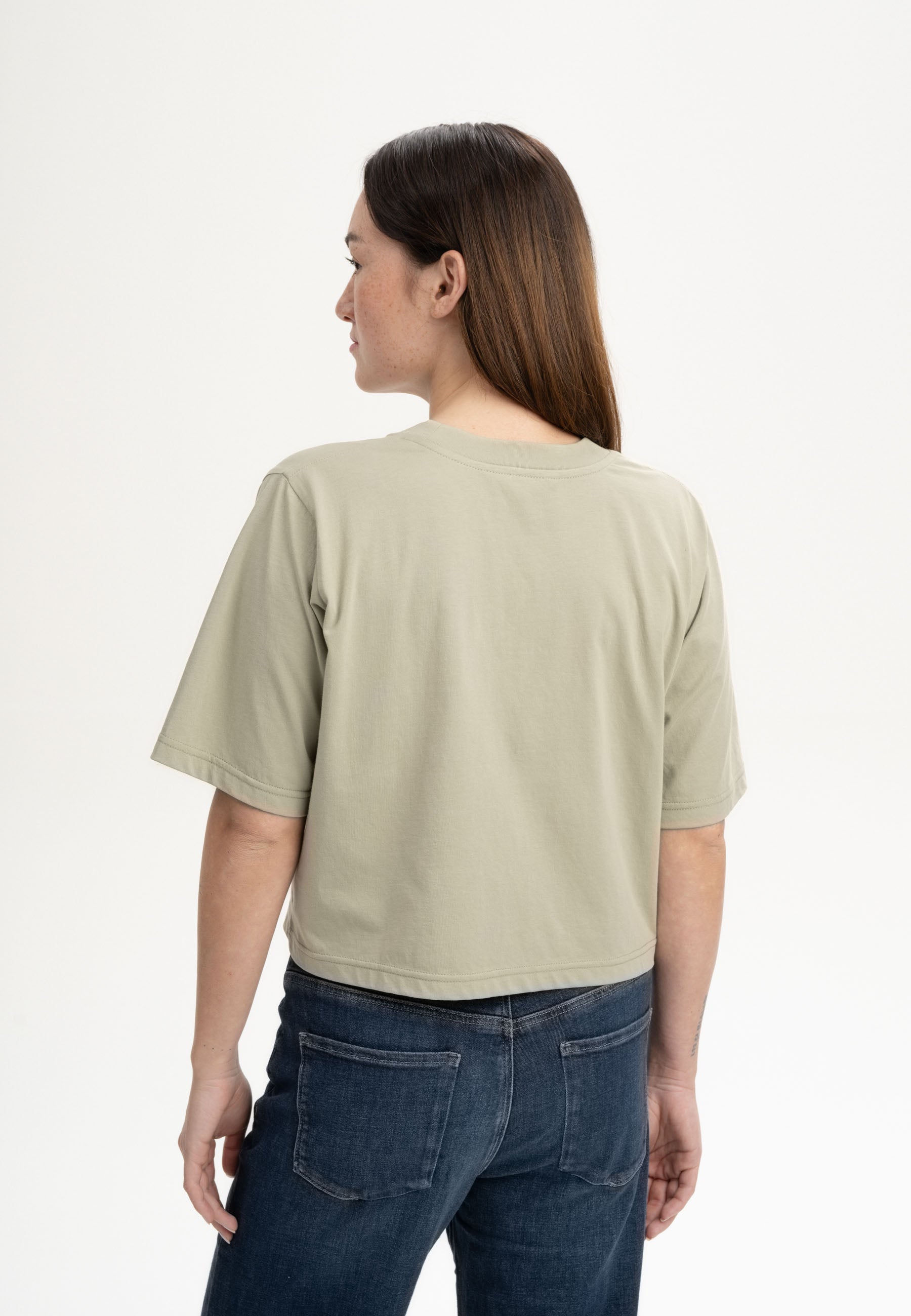 T-shirt crop in 100% Cotone Biologico