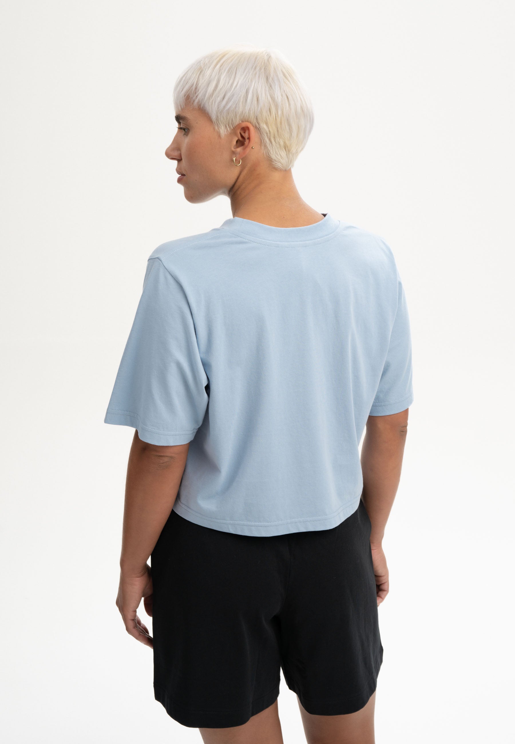 T-shirt crop in 100% Cotone Biologico