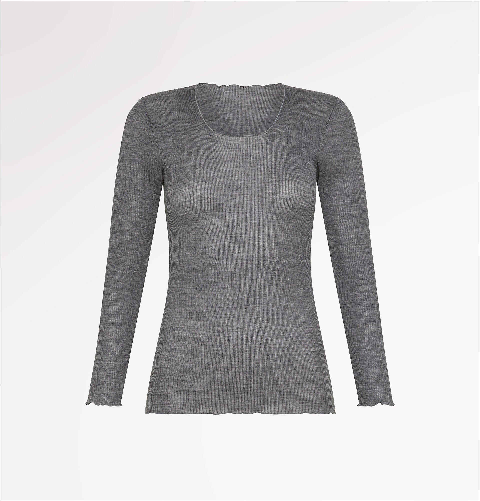 Maglia girocollo in lana a manica lunga - CASAGIN