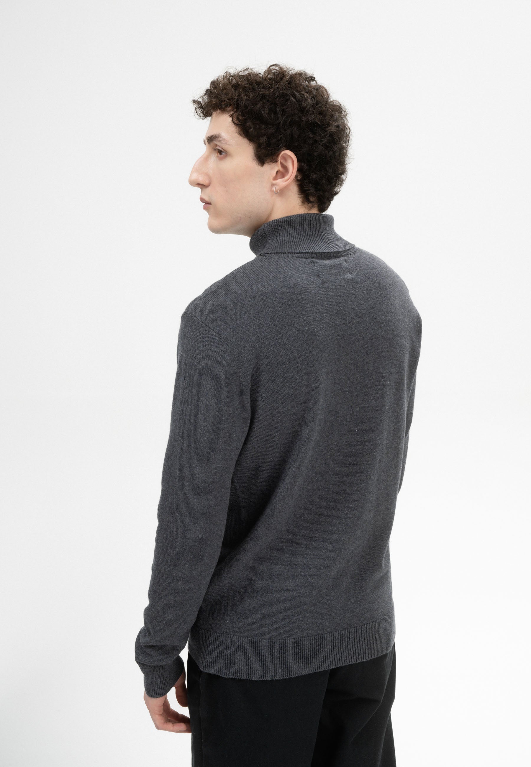 Maglioncino a collo alto in Cotone Organico GOTS - CASAGIN