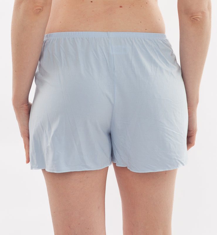 Pantalone pigiama corto in tessuto naturale