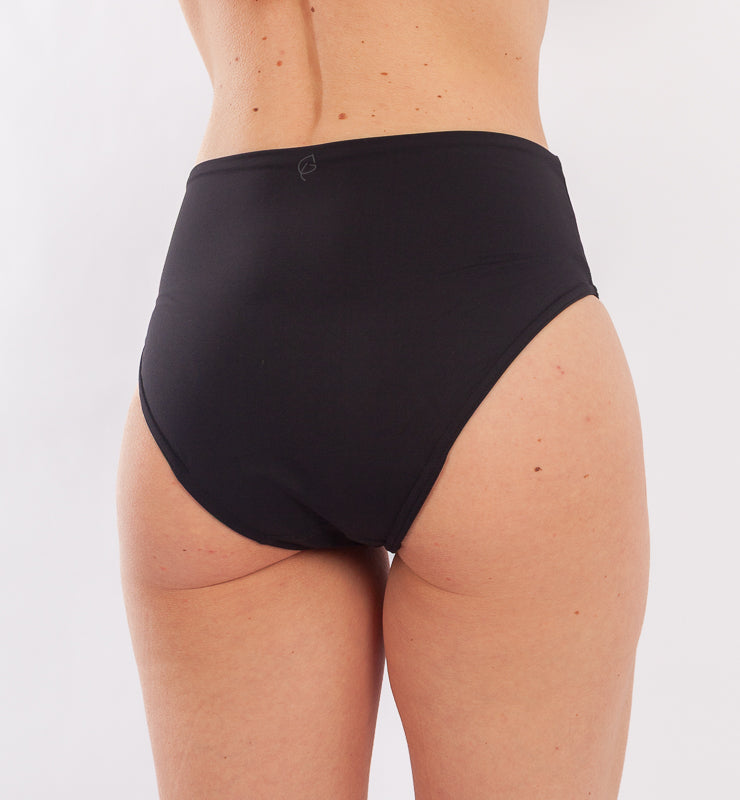 Menstruations-Bikinislip mit hohem Bund aus recyceltem Stoff