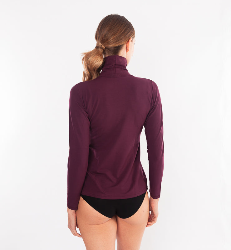 Langärmliger Rollkragenpullover aus TENCEL™