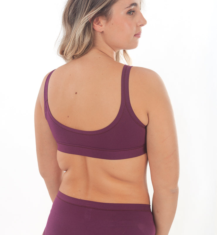 Reggiseno bralette in tessuto naturale