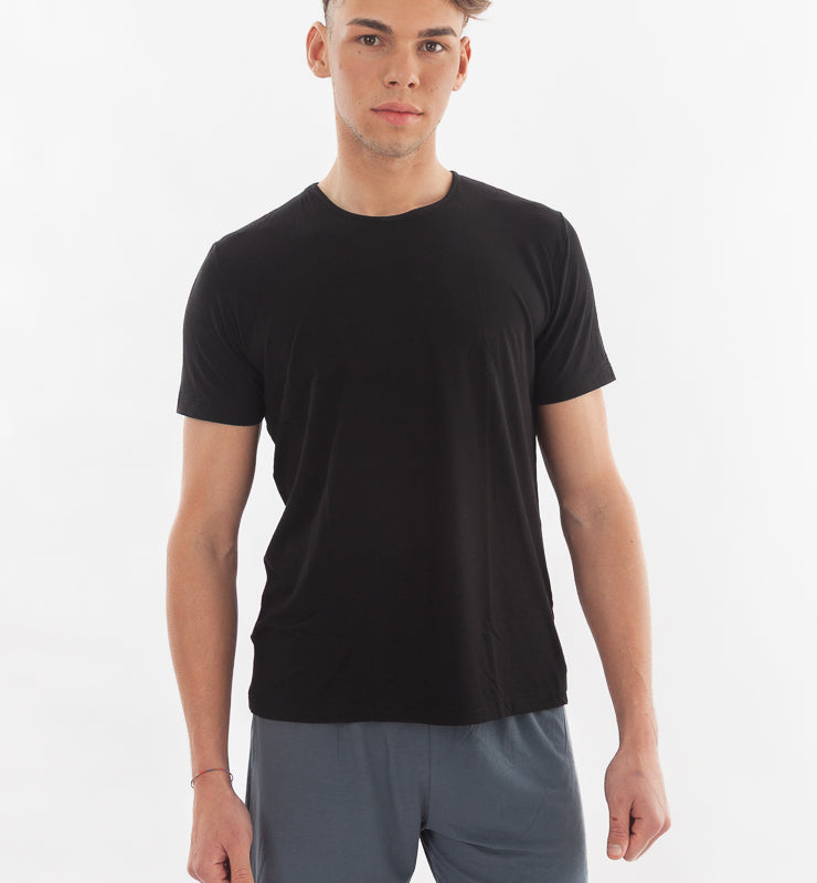 T-shirt Uomo in Fibra di Bamboo Girocollo