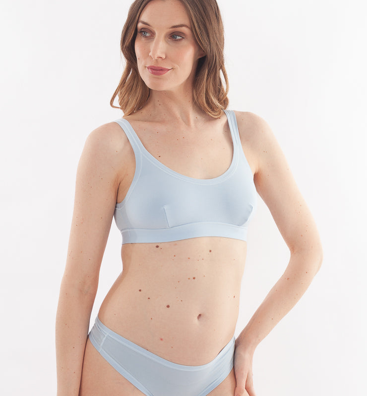 Bralette-BH aus Naturstoff