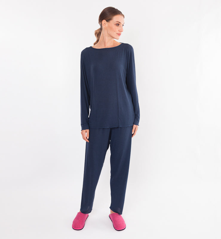 Pigiama in TENCEL™ cashmere a manica lunga