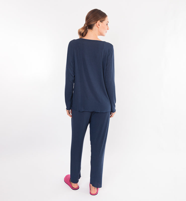 Pigiama in TENCEL™ cashmere a manica lunga